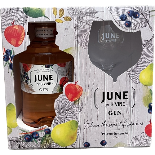 June G’vine Gin geschenk + glas